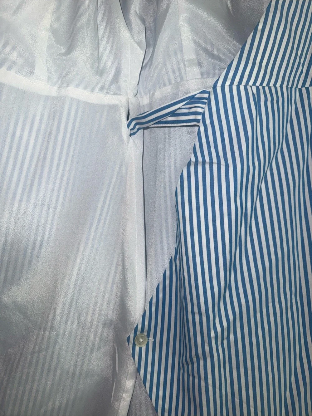 J. Crew Blue & White Striped Wrap Dress Size 0